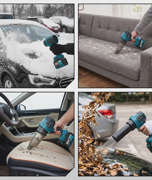 YOFIDRA Krachtige Bladblazer & Zuiger 3500W - 350.000 RPM Borstelloze Motor - Voor Makita Accu