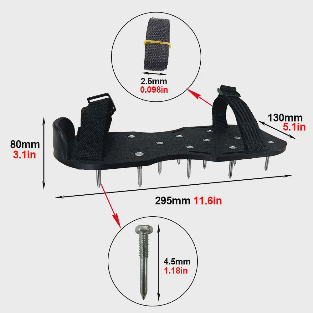 Beluchtingsschoenen met Spikes - Voor Tuinonderhoud en Betonwerken