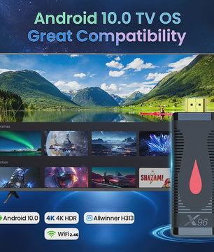 X96 S400 Mini Android 10 TV Box: 4K HDR Streaming & IPTV met Quad Core Processor