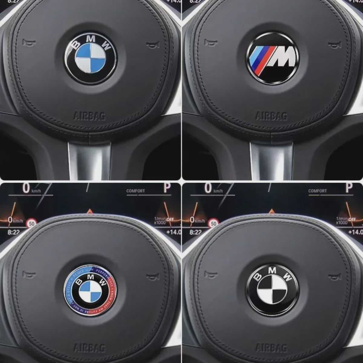 45mm BMW Stuurwiel Badge Embleem Sticker - M Performance Styling