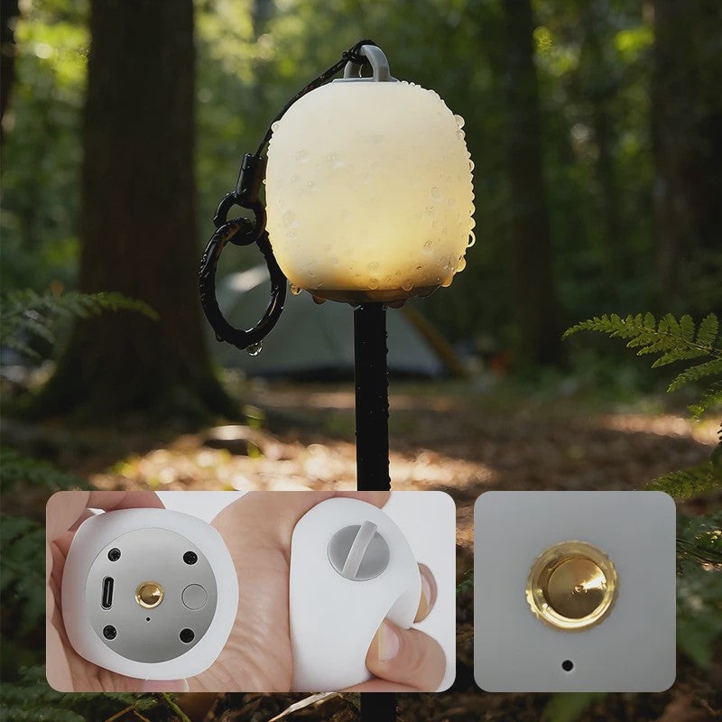 Oplaadbare LED Camping Lantaarn - Sfeervolle, Dimbaar en Lichtgewicht Silicoon Lamp voor Buiten