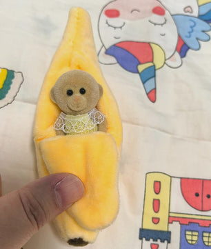 Schattige Aap Banaan Pluche Knuffel - Zacht, Kawaii Cadeau voor Kinderen en Tieners