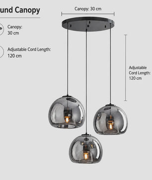 Moderne Glazen Hanglamp - Stijlvol Design voor Woonkamer, Eetkamer & Keuken