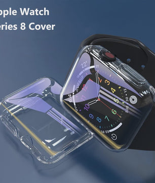 Transparante Beschermhoes Case voor Apple Watch 45/44/41/40mm - Serie 8/7/SE/6/5/4/3