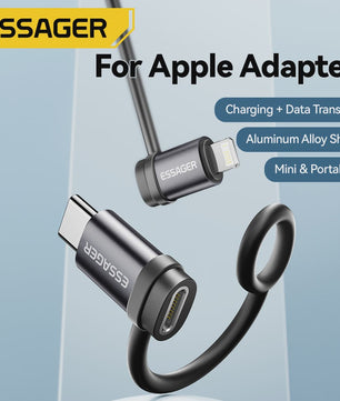 Essager Lighting naar USB-C OTG Adapter - 3A Snelladen & Data voor iPhone/Type-C