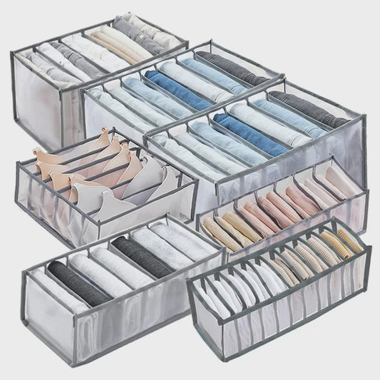 Opvouwbare Lade Organizer Set voor Ondergoed, Sokken en BH's - Mesh Opbergdozen