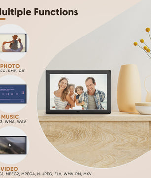 32GB Smart Digital Photo Frame 8'' Digital Photo Frame With Remote Control With 1280x800 IPS HD Touch Screen Wall Mountable