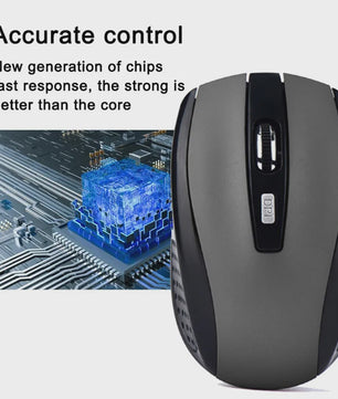 Draadloze Muis 2.4Ghz - Slim, Stil & Ergonomisch met Instelbare DPI voor PC/Laptop