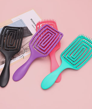 Professionele Haarborstel: Anti-statisch, Ontklit & Scalp Massage voor Salonkwaliteit Styling