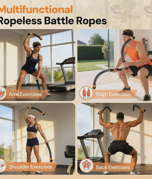 Draadloze Battle Rope Trainingssysteem - Full Body Workout & Krachttraining
