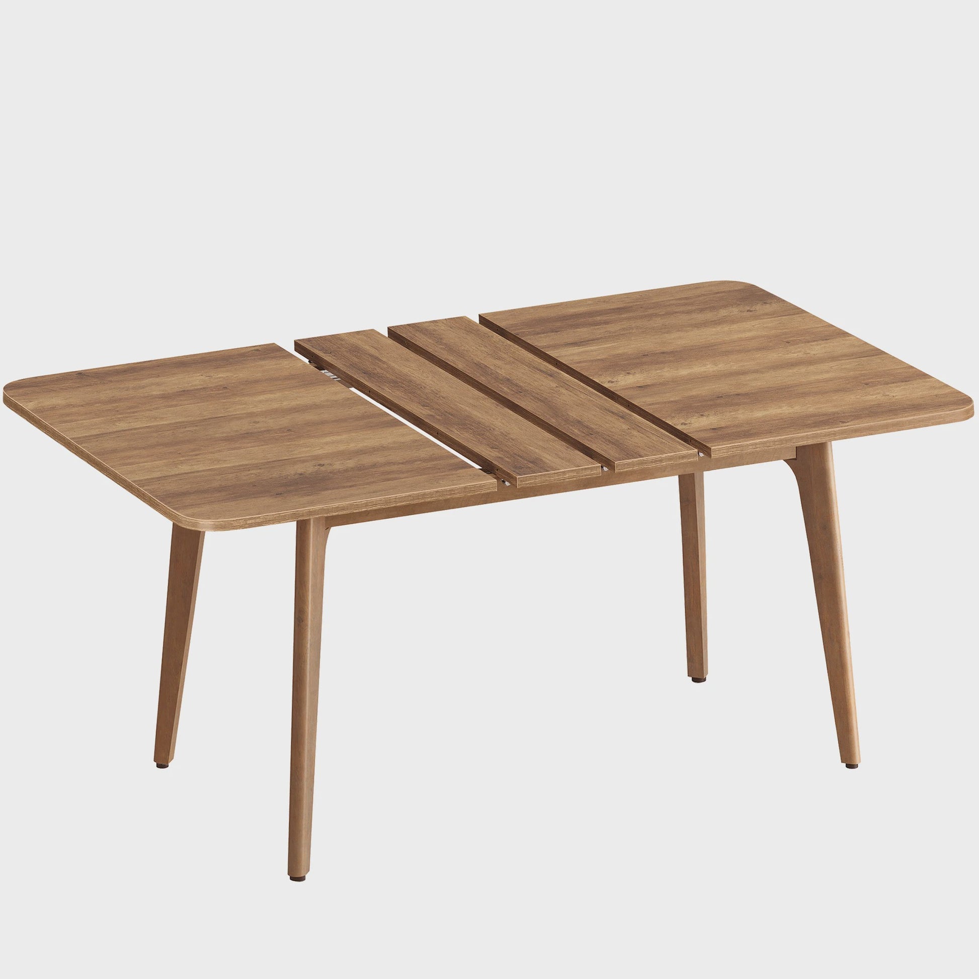 Uitschuifbare Eettafel voor 4-8 Personen - Houtkleurig - Verstelbaar tot 180 cm
