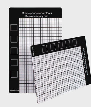 Magnetische Schroefmat voor Telefoonreparatie - 145x90mm Geheugenwerkpad met Maattabel