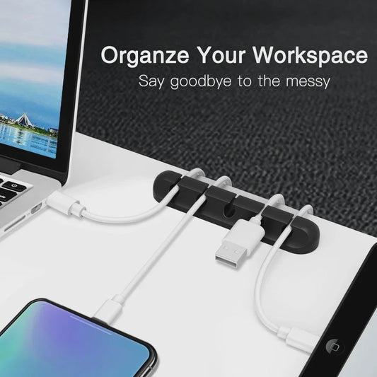Universele Kabel Organizer Clips - Houd uw Bureau Netjes en Georganiseerd