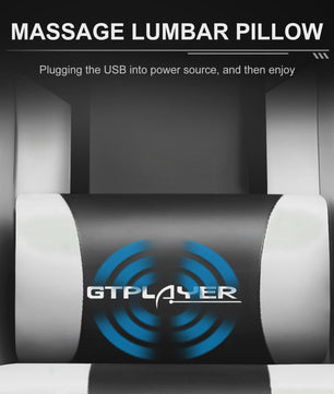 Gtplayer Ergonomische Gaming Chair met Massagefunctie en Voetensteun