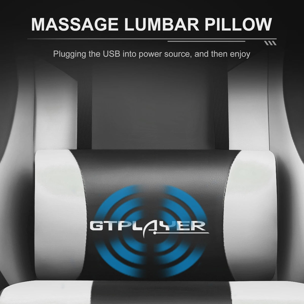 Gtplayer Ergonomische Gaming Chair met Massagefunctie en Voetensteun