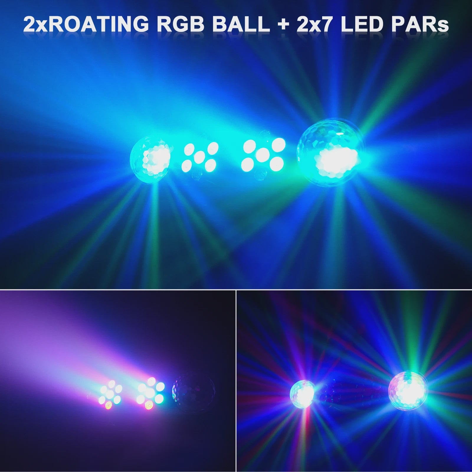 Krachtige Party & DJ Verlichting: RGB LED Effecten, Magische Bal & Stroboscoop met Afstandsbediening