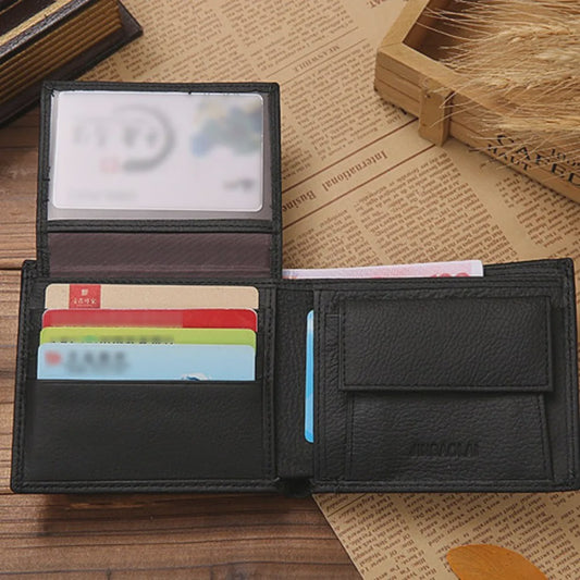 Luxe Heren Portemonnee van Echt Leer - Compact & Stijlvol