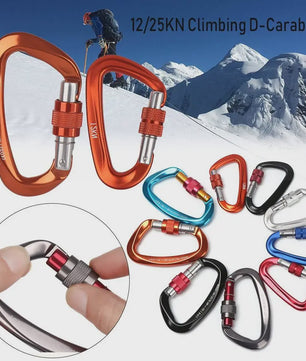 Professionele Aluminium Karabiner Haak - Veilig Klimmen & Outdoor