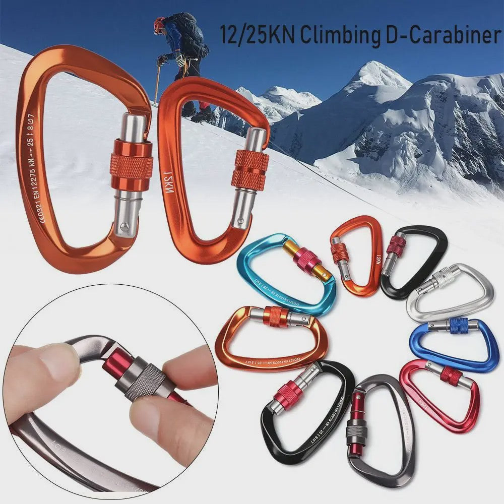 Professionele Aluminium Karabiner Haak - Veilig Klimmen & Outdoor