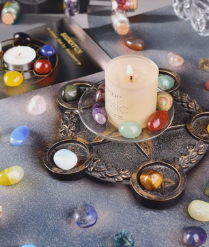 Set Gepolijste Kristalstenen - Multi-Color Tumblestones voor Decoratie & Meditatie