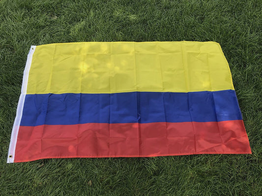 Colombiaanse Vlag 90x150cm - Polyester Vlag voor Binnen en Buiten