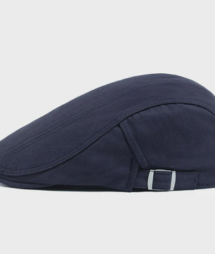 Klassieke Heren Baret - Stijlvolle Vintage Katoenen Pet met Vizier