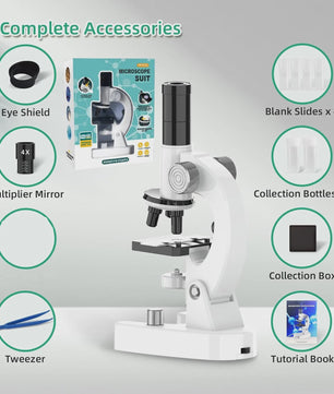Krachtige 4800x HD Microscoop voor Studenten en Kinderen - Educatief Lab Geschenk
