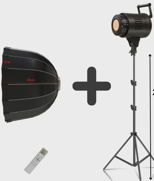 135W Bowens LED Studio Lamp met 90cm Honeycomb Softbox & Statief