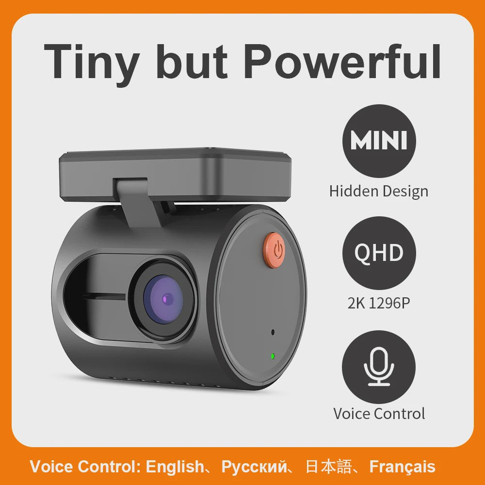 KAWA MINI 3 Dashcam: 2K QHD, Spraakbesturing, WiFi & Nachtzicht