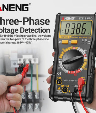 ANENG SZ818 Digitale Multimeter - Batterijtester, AC/DC Spanning & Stroom, Weerstand - Elektronica Reparatie Tool
