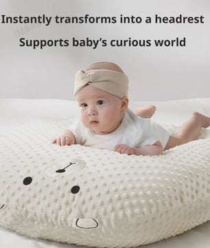 Ergonomisch Baby Voedingskussen - Ultra Zacht, Wasbaar & Rugondersteuning voor Comfortabel Voeden & Minder Spugen