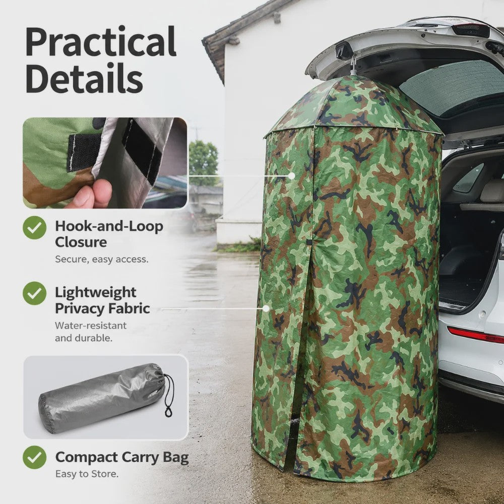Draagbare Privacy Shelter Tent - Pop-Up Omkleed- en Douchetent voor Camping & Outdoor (77/90cm)