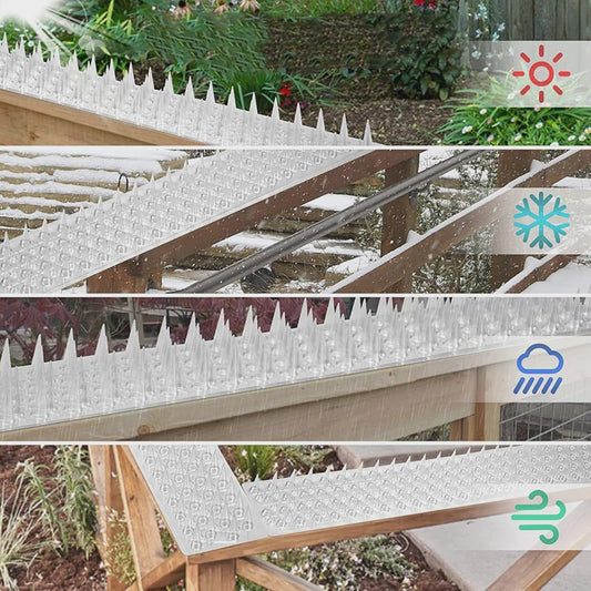 Set van 10, 20 of 30 Anti-Vogel Prikkers - Duurzame PVC Spikes voor Tuin, Hekken en Dakgoten