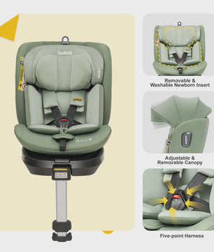 Jovikids Ranger 360° i-Size Autostoel 40-150cm met Isofix en Zijwindbeveiliging