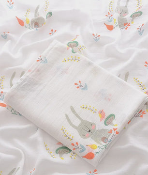 Dubbellaags Bamboe Katoen Muslin Baby Dekentje - Ademend en Multifunctioneel