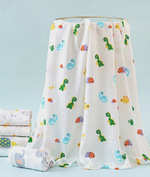 Zachte Katoenen Baby Swaddle Deken - 2 Laags Muslin, Sneldrogend & Ademend