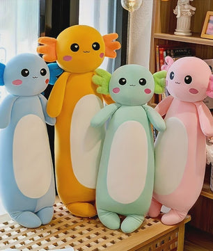 Grote Axolotl Pluche Knuffel - Zacht Kussen Speelgoed voor Kinderen & Volwassenen