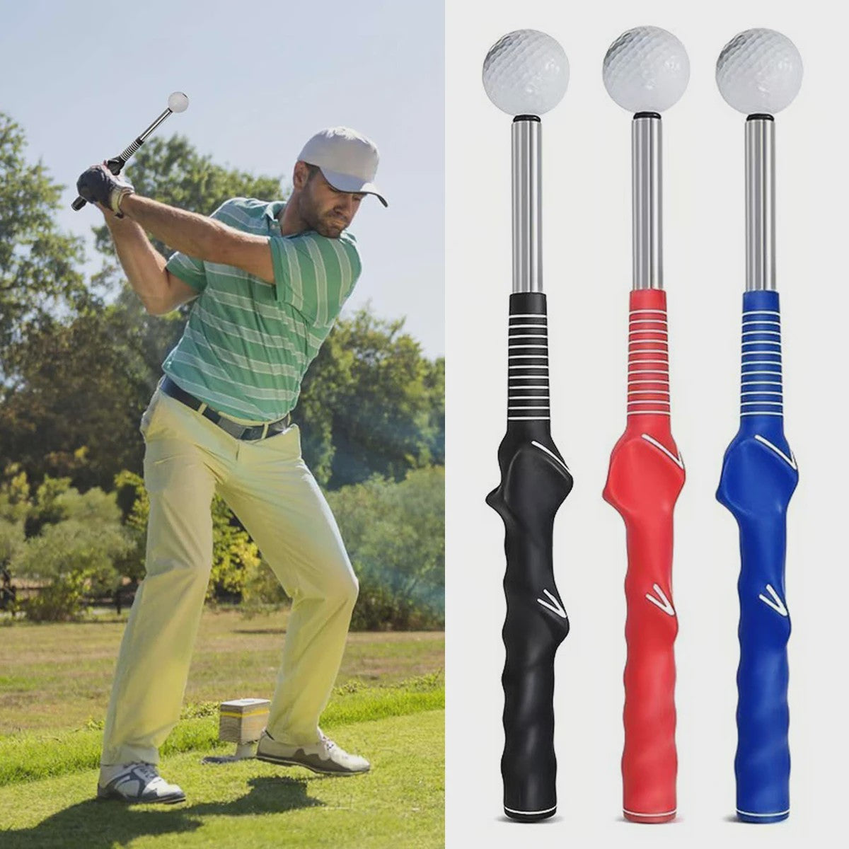 Intrekbare Golf Swing Trainer met Klik Feedback - Verbeter uw Slag