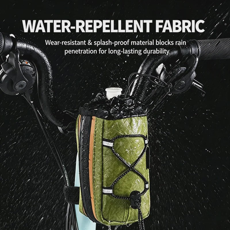 ESLNF Fiets Fleshouder & Tas - Waterdicht, Universeel Montage, Groen