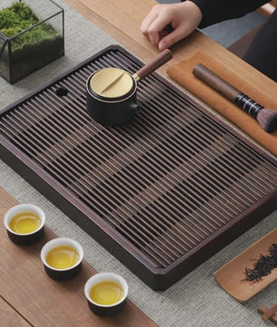 Bamboe Theeschaal voor Chinese Kung Fu Thee Ceremonie - Wateropslag & Drainage