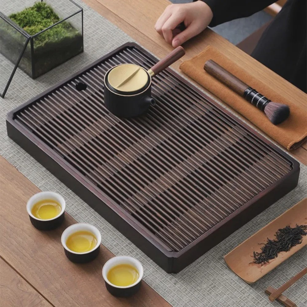 Bamboe Theeschaal voor Chinese Kung Fu Thee Ceremonie - Wateropslag & Drainage