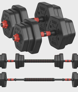 SONGMICS Verstelbare Dumbbell Set - Hexagon Vorm, 20kg Totaal Gewicht, Ideaal voor Krachttraining