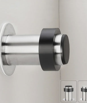 RVS Deurstoppers met Rubber - Duurzame Bescherming voor Vloer en Muur
