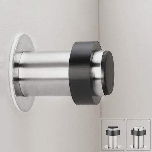 RVS Deurstoppers met Rubber - Duurzame Bescherming voor Vloer en Muur