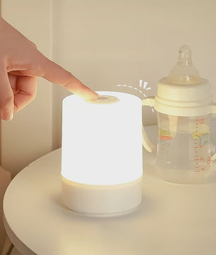 Dimbare LED Nachtlamp met Oplaadbare Batterij en Touch Bediening - Sfeervolle Sfeerverlichting