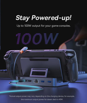 Baseus 6-in-1 USB-C Docking Station voor Steam Deck & Nintendo Switch - 4K@60Hz HDMI, Gigabit Ethernet, USB 3.0