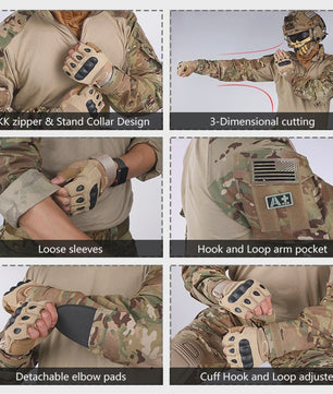 IDOGEAR Gen3 Tactisch Combat Uniform - BDU Kleding voor Outdoor & Sport