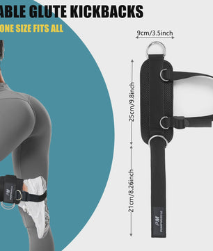 Verstelbare Enkelbanden met Padding voor Kabelmachine - Ideaal voor Glutes & Benen