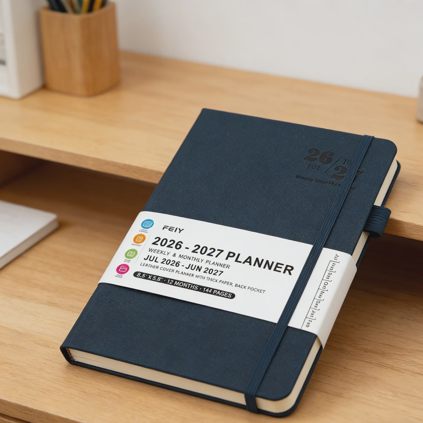 Minimalistische A5 Planner 2026-2027: Dagelijks & Wekelijks Boek voor Werk en Studie