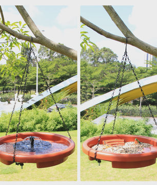 Vogelbad met Fontein & Ketting - Hangend Vogelbad voor Tuin & Patio